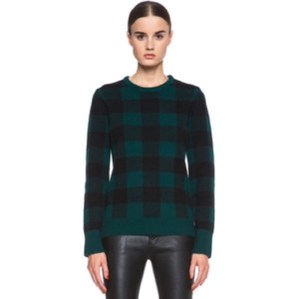 EUC Black Plaid Sweater